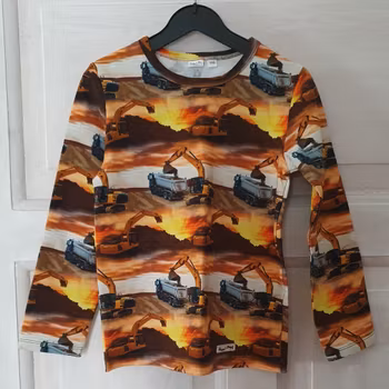 Ekologisk Grävskopetröja i Stretchjersey