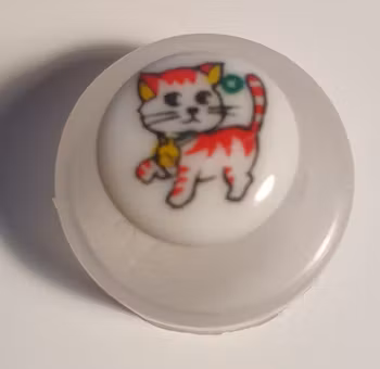 Knapp - Katt 15mm