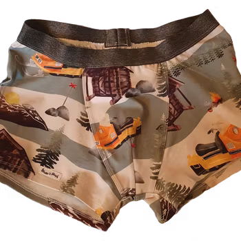 Boxerkalsong  Ockelbo skoter (Oliv) "ekologisk"