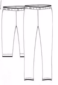 Leggings Fredrika vuxen- eget tygval