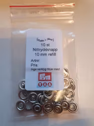 Nittryckknapp jersey 10 mm refill