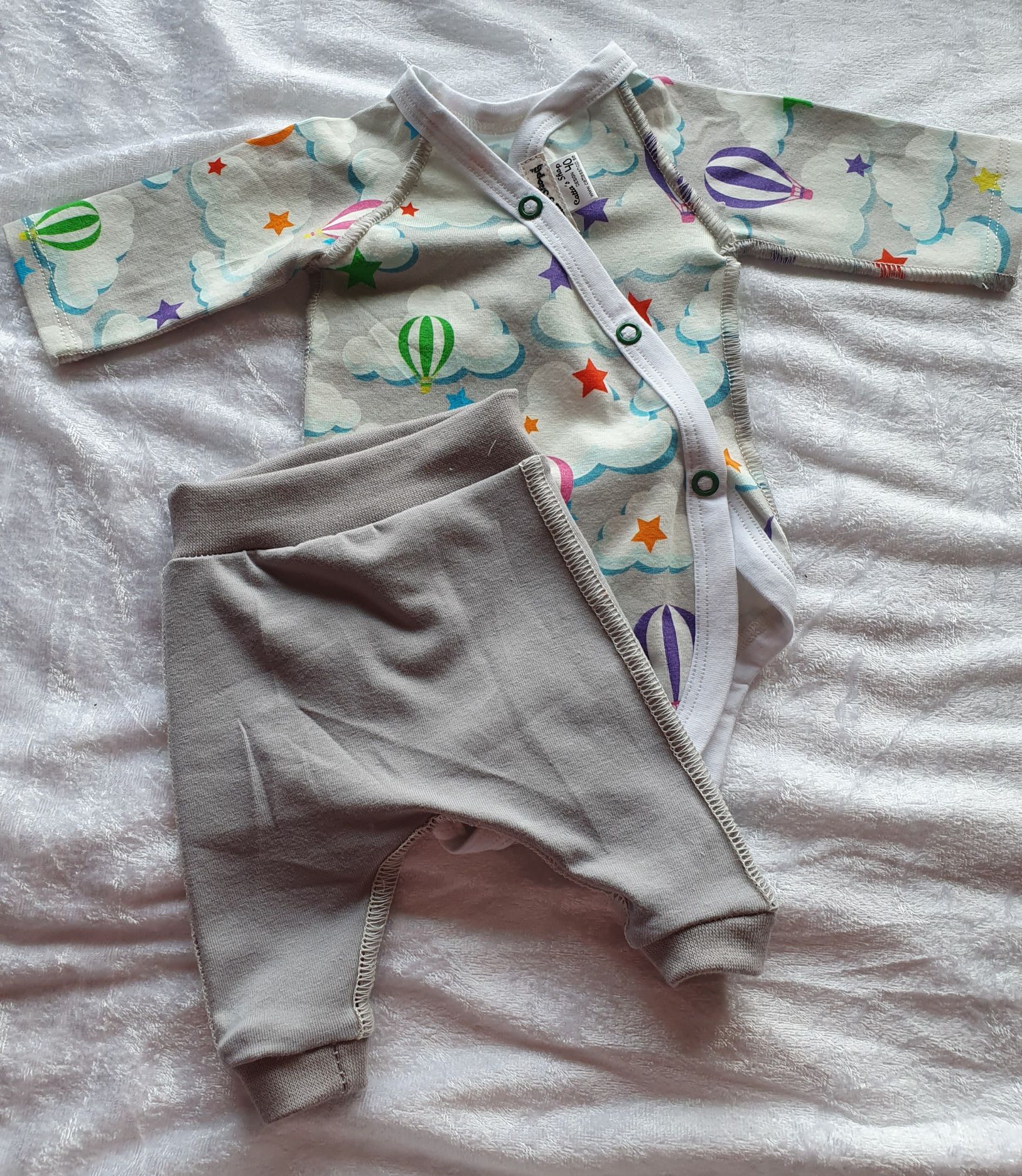 Ekologisk Babybody + byxa - Lufballong