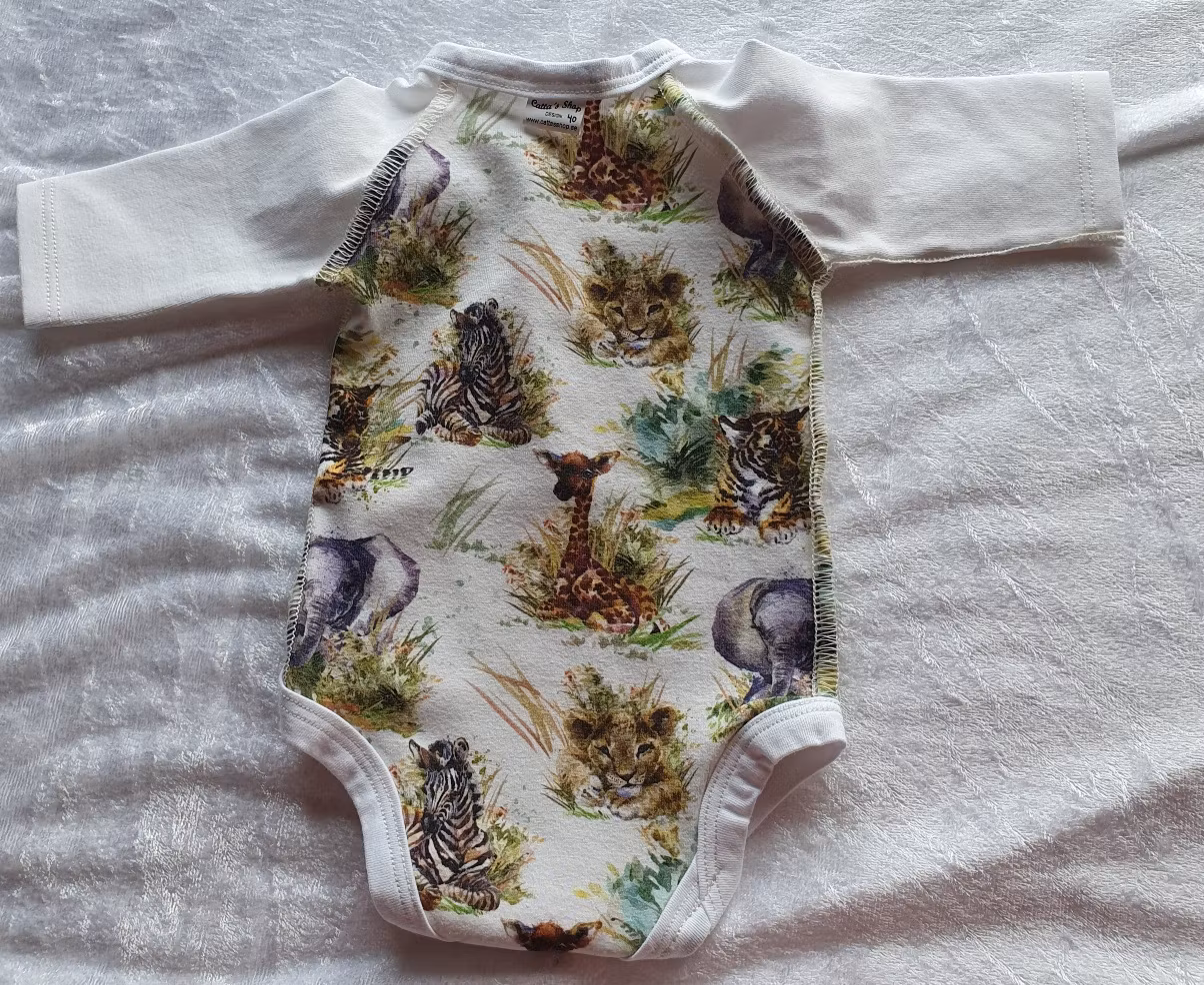 Ekologisk Babybody - Exotiska djur