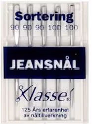 SYMASKINSNÅL - JEANSNÅL mix