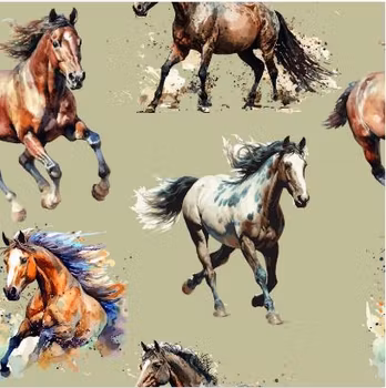 ekologiskt trikåtyg - Galopp