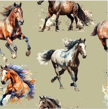 ekologiskt trikåtyg - Galopp