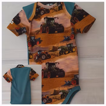 Babybody - Traktor "ekologisk"