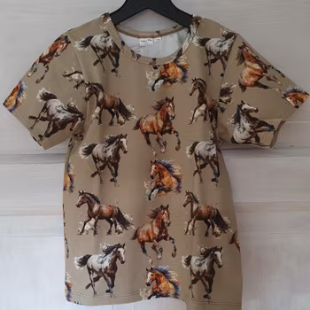 T-shirt - Galopperande hästar