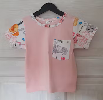 T-shirt med kattmotiv "ekologisk"