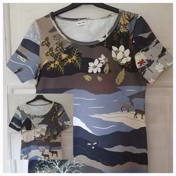 T-shirt - Fjällvandring (dam) - ekologisk