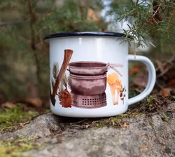 Emaljmugg "Skogsutflykt"
