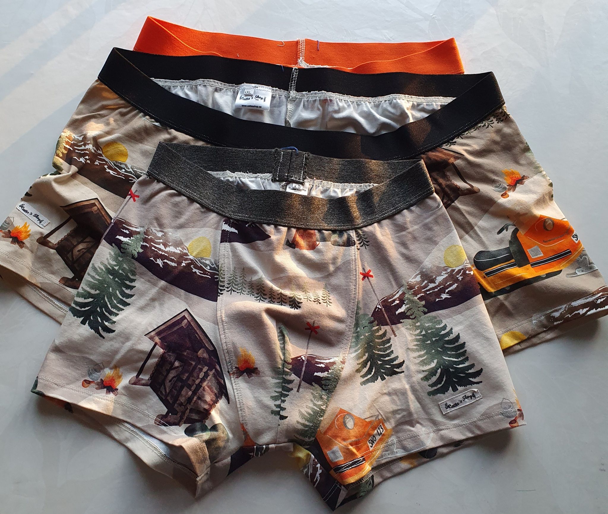 Boxerkalsong  Ockelbo skoter (Sand) "ekologisk"