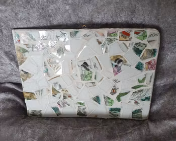 Upptäck Våra Unika Tavla/Grytunderlägg i Återbrukad Mosaik