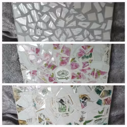 Upptäck Våra Unika Tavla/Grytunderlägg i Återbrukad Mosaik