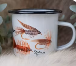 Emaljmugg "Flugfiske"