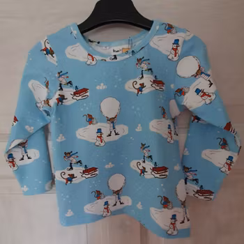 Tröja Pippi åker skridskor "ekologisk"