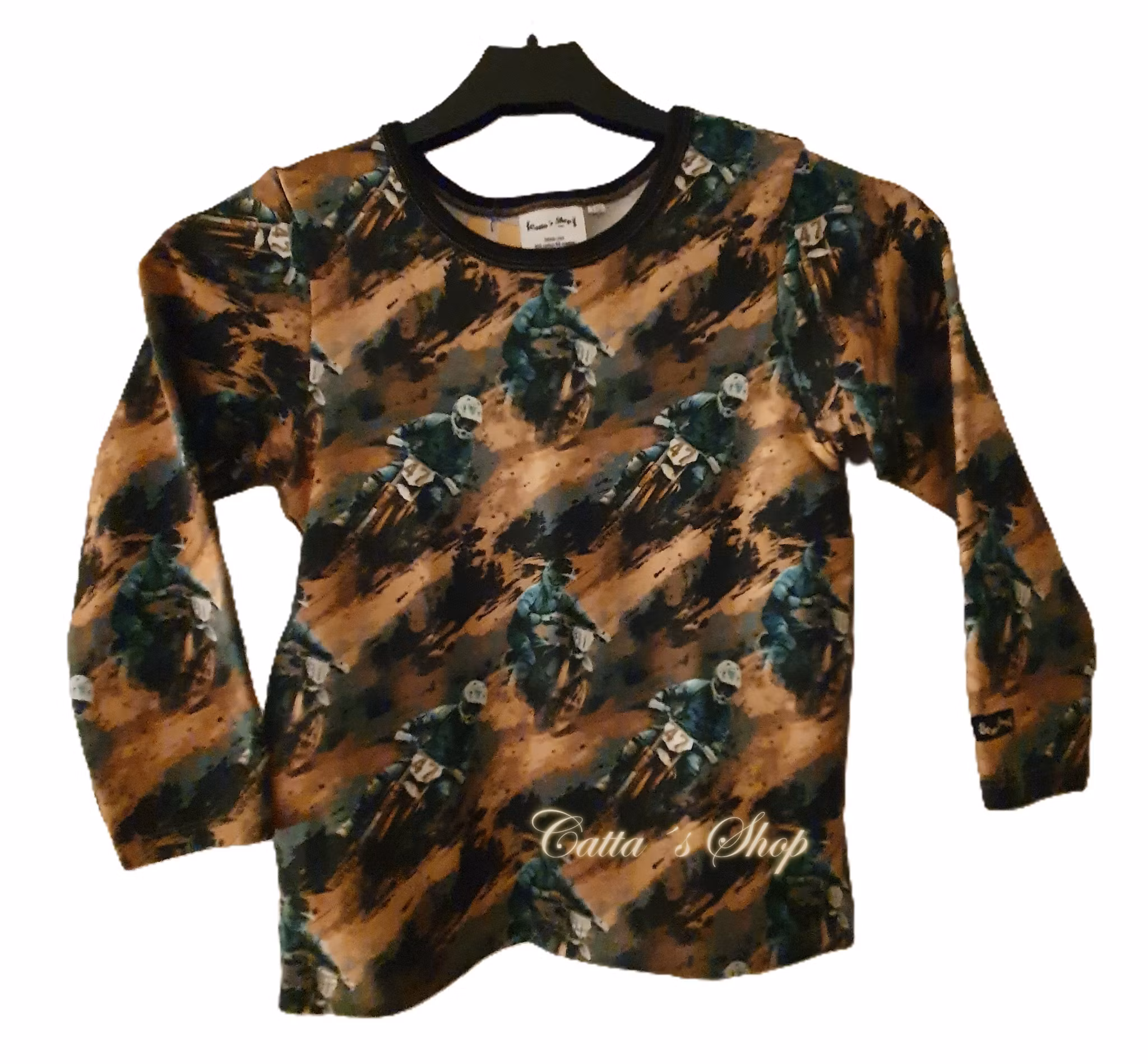 Barntröja med cross motorcyklar