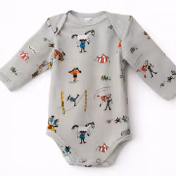 Babybody En dag på cirkus – Ekologisk babybody i mjuk bomull | Svensk design