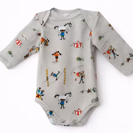 Babybody En dag på cirkus – Ekologisk babybody i mjuk bomull | Svensk design