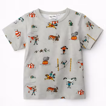 Barn T-shirt En dag på cirkus – Ekologisk bomull | Svensk design