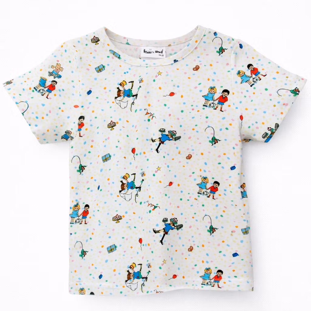 Barn t-shirt, ekologisk bomull, Svensk design, barnkläder, Sommarkalas