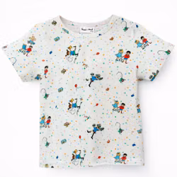 Barn t-shirt Sommarkalas - ekologisk - Svensk design