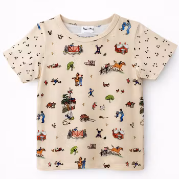 Barn t-shirt GÅRDEN - ekologisk