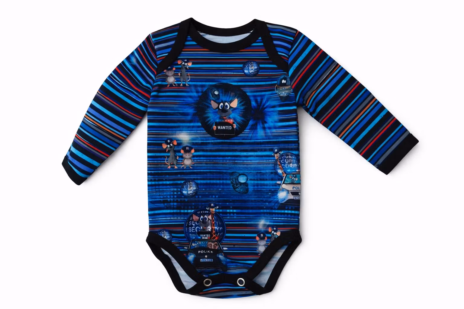 Babybody Polismöss – Ekologisk