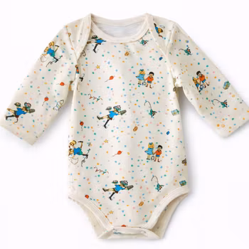 Babybody Sommarkalas – Ekologisk babybody i mjuk bomull