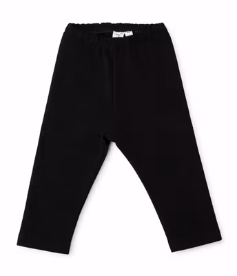 Svarta Tights i ekologisk French Terry