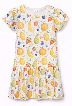 Sommarklänning Frukter - ekologisk