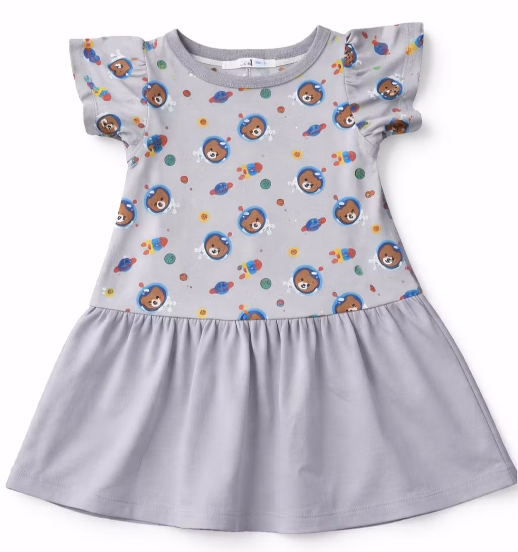 Klänning - Rymdnallar "ekologisk"