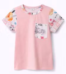 T-shirt med kattmotiv "ekologisk"