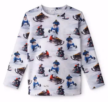 Barntröja - Snöskoter "ekologisk"