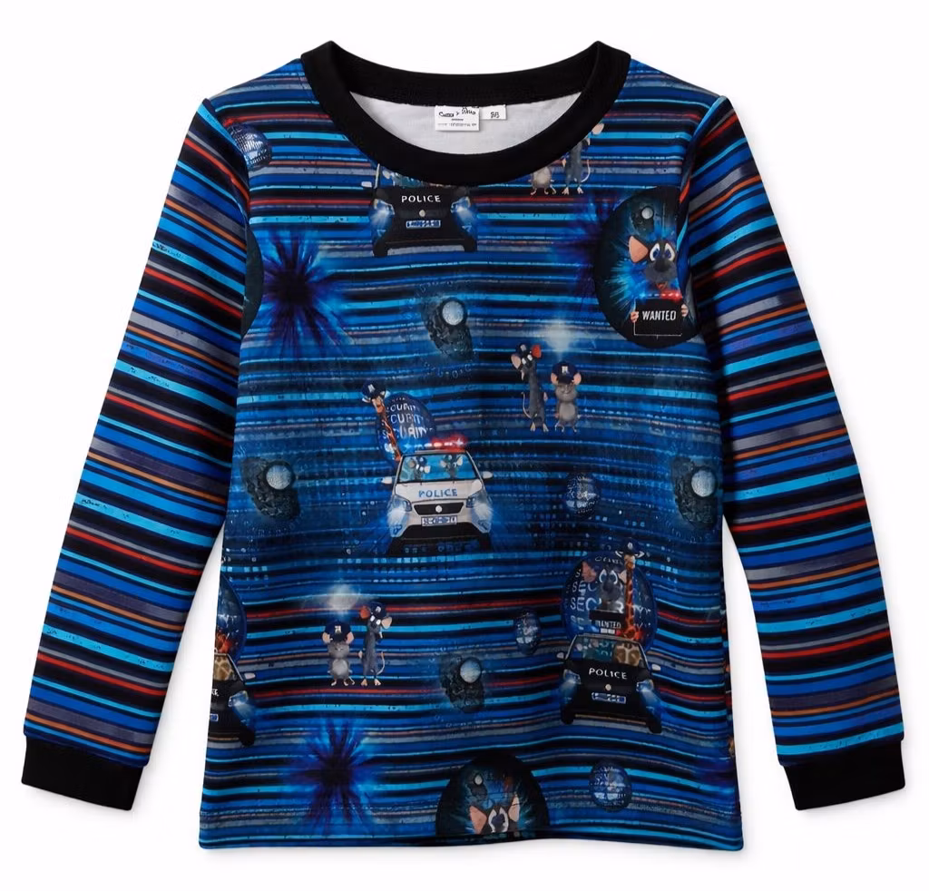 Långärmad barntröja – Möss på polisuppdrag