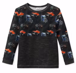 Barntröja Bilar & Lastbilar – Långärmad | Ekologisk Bomull