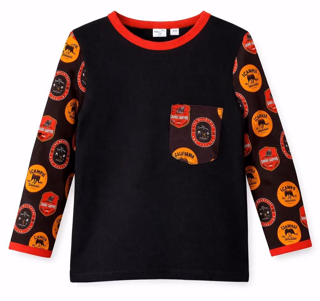 Långärmad barntröja – Amerika märken 🇺🇸