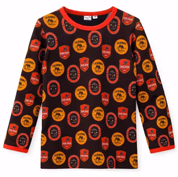 Barntröja Amerika märken – Långärmad | Ekologisk French Terry