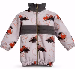 Härlig skaljacka i softshell med dino-motiv