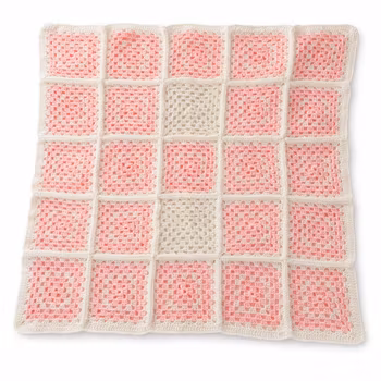 Handvirkad Babyfilt 50*50 cm