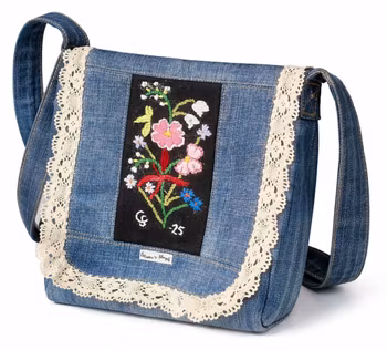 Jeans Axelväska – hållbar design med unik karaktär