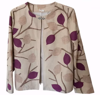 Sommar jacka - lila blad