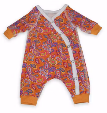 Prematur overall Paisley - Ekologisk