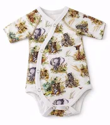 Prematur Babybody - Exotiska djur - Ekologisk