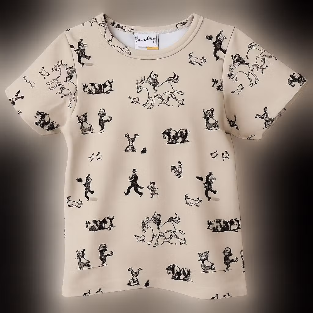 Barn t-shirt LEK & BUS – En inspirerande resa till hållbarhet och stil