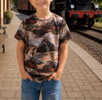 T-shirt – Ånglok / Lokomotiv "ekologisk"