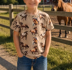 T-shirt - Galopperande hästar "ekologisk"
