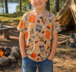 Barn T-shirt Skogsutflykt - För naturälskare i alla åldrar - Ekologisk