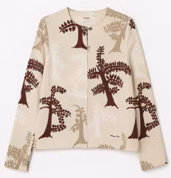 Naturinspirerad damjacka i elegant beige design