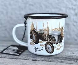 Emaljmugg "Gammtraktor'n"